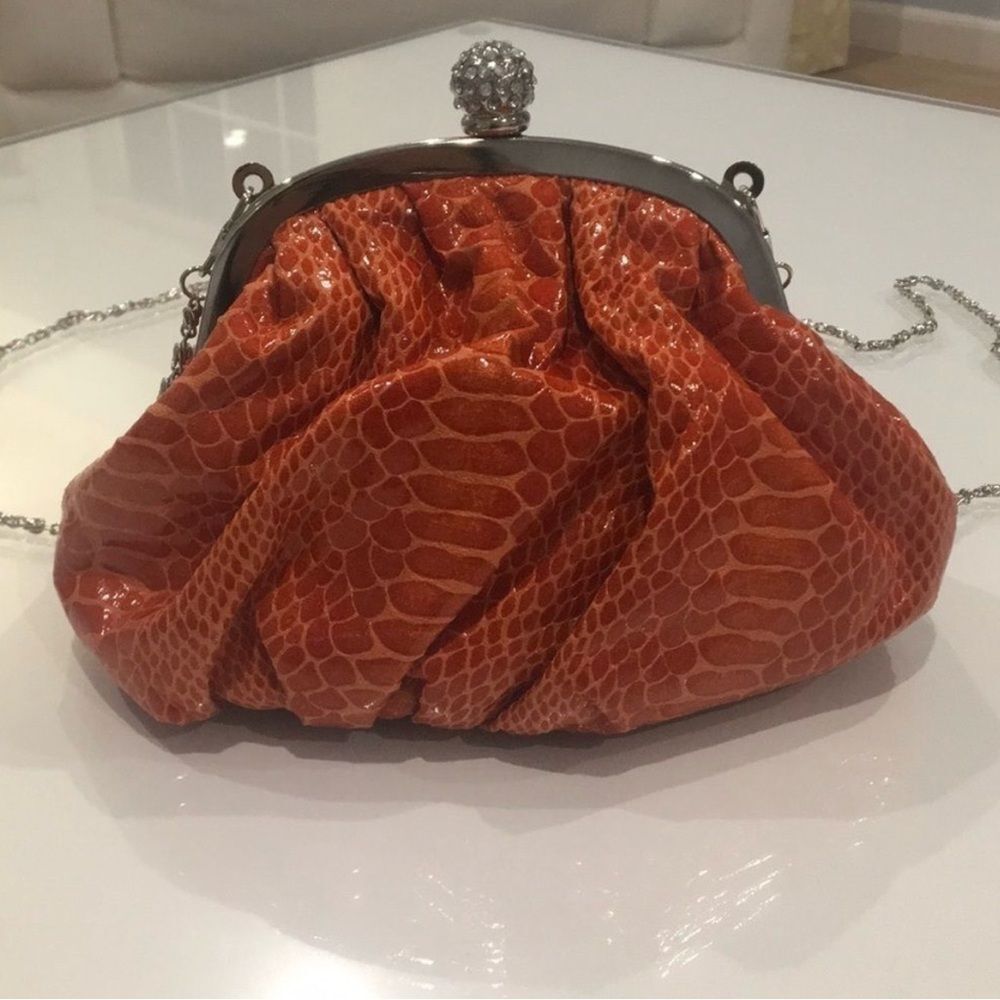 Elegant Orange Clutch Bag